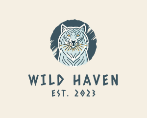 Tiger Beast Animal logo design