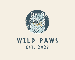 Tiger Beast Animal logo design