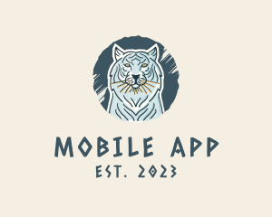 Bust - Tiger Beast Animal logo design