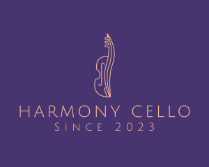 Cello - Elegant Cielo Instrument logo design