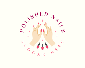 Nail Polish Salon logo design