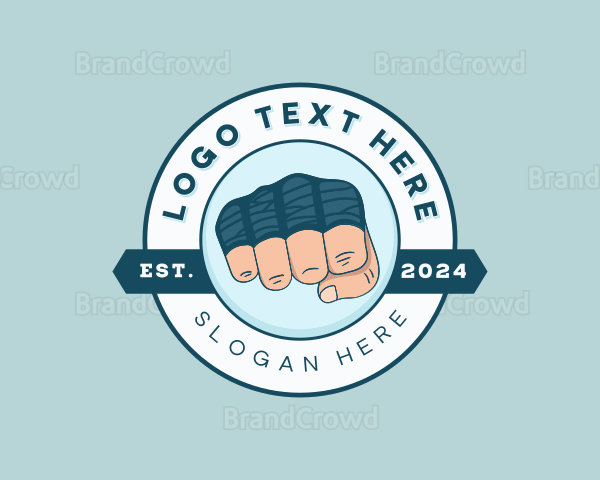 Hand Wrap Boxing Logo