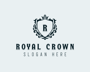 Crown Wreath Wedding logo design