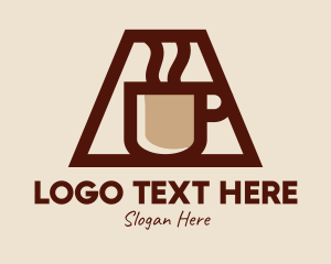 Beverage - Hot Steam Coffee Mug logo design