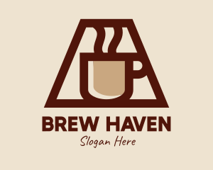 Coffee House - Hot Steam Coffee Mug logo design
