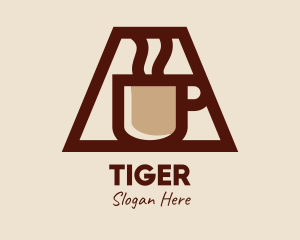 Latter - Hot Steam Coffee Mug logo design
