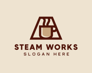 Hot Steam Coffee Mug  logo design