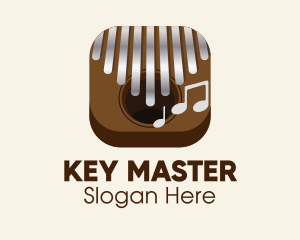 Keys - Kalimba Music App logo design