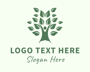 Tree - Therapist Human Tree logo design