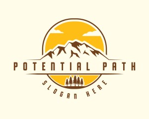 Mountain Forest Camper logo design