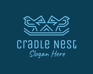 Blue Birds Nest logo design