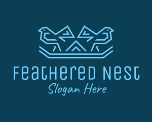 Blue Birds Nest logo design