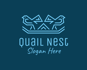 Blue Birds Nest logo design