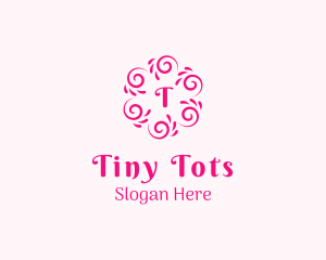 Feminine Swirl Pattern Decoration Logo