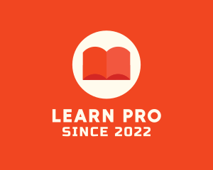 Teach - Orange Learning Book logo design