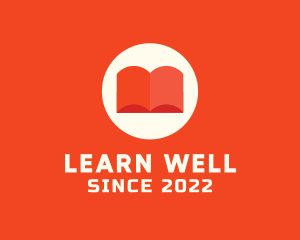 Teaching - Orange Learning Book logo design
