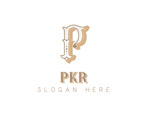 Elegant Boutique Letter P logo design