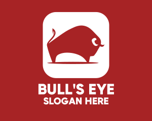 Charging Bull Mobile App logo design