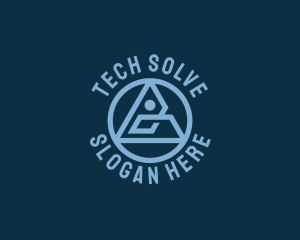 Abstract Tech Symbol logo design