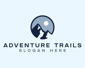 Mountain Night Outdoor logo design