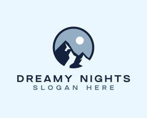 Mountain Night Outdoor logo design