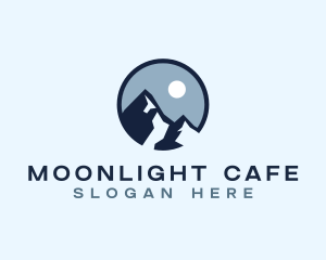 Night - Mountain Night Outdoor logo design
