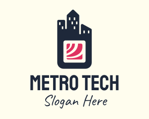 Metro - City Sushi Restaurant Bar logo design