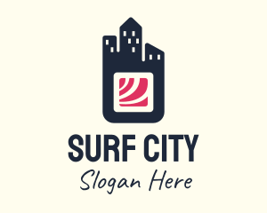 City Sushi Restaurant Bar logo design