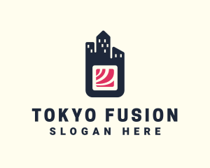 City Sushi Restaurant Bar logo design