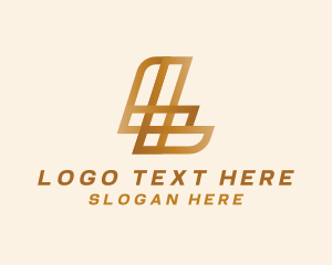 Letter Jp - Elegant Gradient Business Letter L logo design