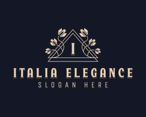 Elegant Floral Leaf logo design