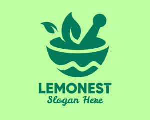 Leaf Mortar & Pestle Logo