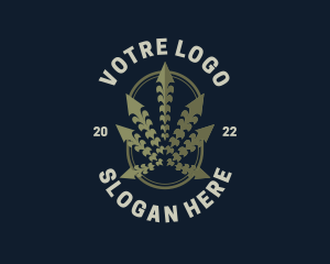 Cannabis Weed Herbal Logo
