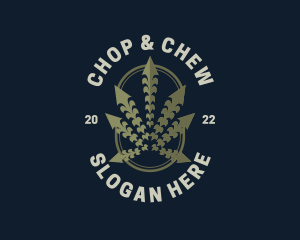 Plantation - Cannabis Weed Herbal logo design