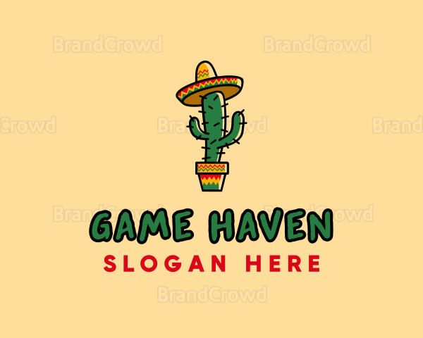 Mexican Desert Cactus Logo