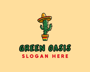 Succulent - Mexican Desert Cactus logo design