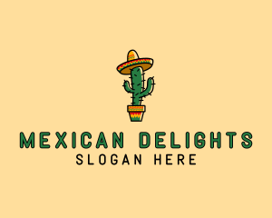 Mexican Desert Cactus logo design