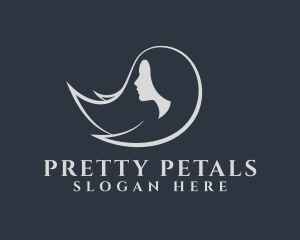 Woman Hair Product logo design