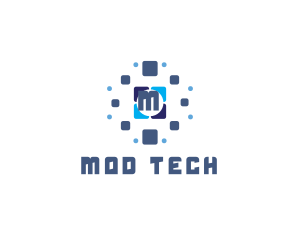 Tile Tech Pixel logo design