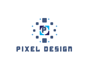 Tile Tech Pixel logo design