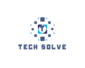 Tile Tech Pixel logo design