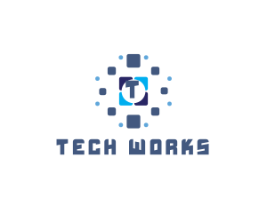 Tile Tech Pixel logo design