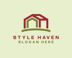 Hostel - Home Property Residence logo design