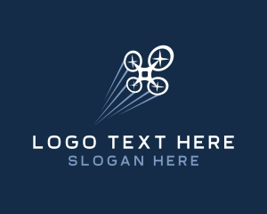 Aerial Photography - Flying Drone Tech logo design
