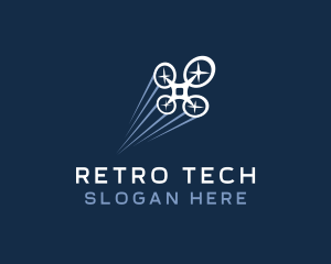 Flying Drone Tech logo design