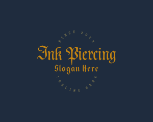 Piercing - Gothic Urban Company logo design