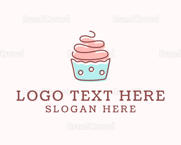 Dainty Cupcake Dessert Logo