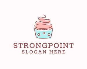 Cooking - Dainty Cupcake Dessert logo design