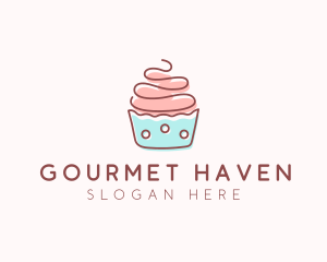 Dainty Cupcake Dessert logo design