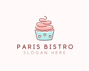 Dainty Cupcake Dessert logo design